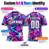 Jersey Sepak Bola Grafiti Warna-warni Kustom Abstrak Splash Sublimasi Penuh Cepat Kering Bernapas Pemasok Pakaian Tim Grosir yang Dapat Dipersonalisasi