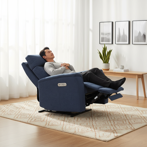 <span class=keywords><strong>Canapé</strong></span> inclinable électrique en <span class=keywords><strong>tissu</strong></span> avec appui-tête électrique, fauteuil pivotant 1 place pour bureau et salon, <span class=keywords><strong>canapé</strong></span> confortable en <span class=keywords><strong>tissu</strong></span> - Product Image 3