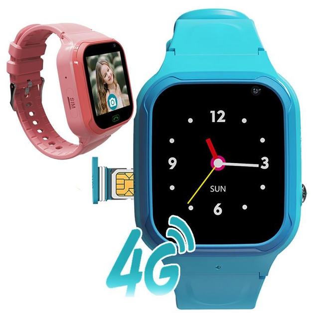 4G GPS Smartwatch for Kids with SOS Call Video Chat IP67 Waterproof Children's Tracker