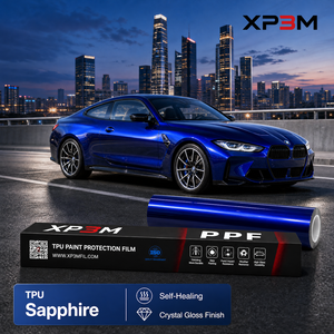 Film de protection de peinture (PPF) XP3M Sapphire OEM en TPU brillant, 7,5 mil, auto-réparant, anti-rayures, anti-jaunissement, avec canaux de décompression d'air - Product Image 1