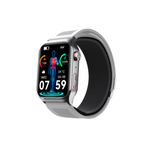 Jam Tangan Pintar Silikon Kelas Medis F520 Analisis Oksigen Darah Cahaya Merah Kelembapan Kulit Aktivitas Saraf Komposisi Tubuh Alarm Jatuh - Product Image 4