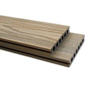 ราคาที่เหมาะสมปกคลุม Wpc พื้นระเบียงกลางแจ้งพื้นไม้ Wpc Co-Extrusion Decking