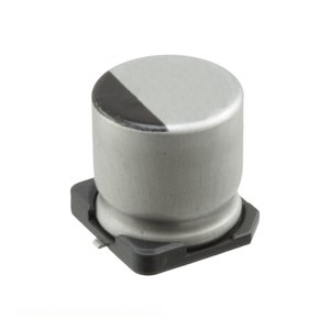 Authorized Distributor 1000 uF CAP ALUM 1000UF 20% 6.3V SMD <b>Surface</b> Mount UWG0J102MNL1GS Capacitor - Product Image 1