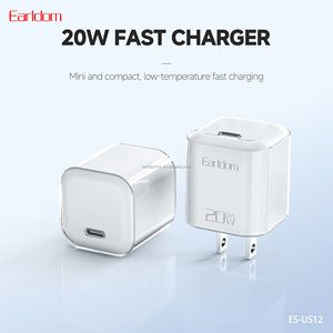 Cargador de Pared USB C Earldom de 20W, Cargador Rápido GaN+ con USB C para iPhone 17/16/15 - Product Image 5