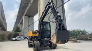 XINYUAN Used MINI Wheel Excavator 75W Second Hand Ton <b>Small</b> Hydraulic Hyundai 7ton with Engine and <b>Pump</b> - Product Image 4