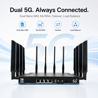 Router CPE WiFi 7 5G de Grado Empresarial BE19000 Tri Banda MT7988AV 2.5G WAN LAN Ranuras para Doble SIM OpenWRT OEM ODM