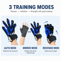 Gants robotisés de rééducation pour exercices des doigts, entraînement de la main post-AVC, pour la récupération de la main gauche ou droite en cas d'hémiplégie