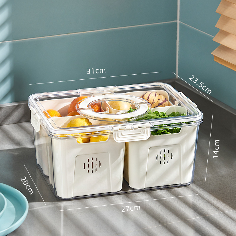 Cream White - Extra Large [Individual Quarter Compartments]