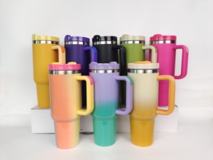 Taza de viaje aislada al vacío de acero inoxidable de doble pared con asa H2.0 vaso popular de aventura personalizado de 30oz 40oz - Product Image 6