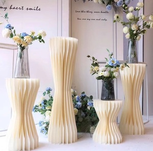 H233 Nuevo Soporte Cilíndrico <span class=keywords><strong>para</strong></span> <span class=keywords><strong>Mesa</strong></span> de Postres con Temática de Boda, Columna Romana Plegable, Señalización <span class=keywords><strong>para</strong></span> Decoración de Ventanas, Decoración de Escenarios <span class=keywords><strong>para</strong></span> Fiestas - Product Image 1