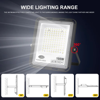Projecteur LED extérieur commercial IP66 étanche 30W 50W 100W 150W 200W Super lumineux Économie d'énergie pour rues et stades