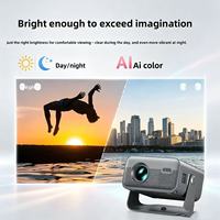 Proyector de Video LED H6P Pro 4K Ready, Android Smart TV Stick, Cine en Casa, 3D HIFI Estéreo Portátil