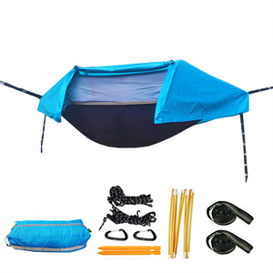 XK-036 Camping <span class=keywords><strong>randonnée</strong></span> corde <span class=keywords><strong>hamac</strong></span> <span class=keywords><strong>pluie</strong></span> mouche bâche moustique moustiquaire extérieur hamacs tente <span class=keywords><strong>hamac</strong></span> - Product Image 6