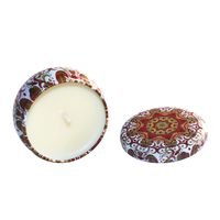 Boîtes de bougies rondes vides en métal de luxe en fer blanc parfumées à la cire de soja boîtes d'emballage en fer blanc de 4oz 8oz en or et argent
