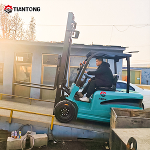 Carrello Elevatore Elettrico con Batteria al Litio da 1 Tonnellata, Certificato CE, per Movimentazione Materiali su Piccola Scala - Product Image 3