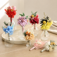 Mini bouquet de fleurs séchées, bouquet floral artisanal, boutonnière de mariage personnalisée, décoration cadeau