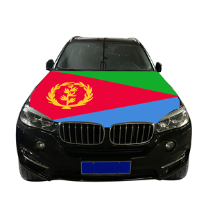 Housse de capot de voiture nationale abordable, drapeau de l'Érythrée, housse de moteur de voiture, drapeau, vente directe d'usine, tissu en polyester - Product Image 3