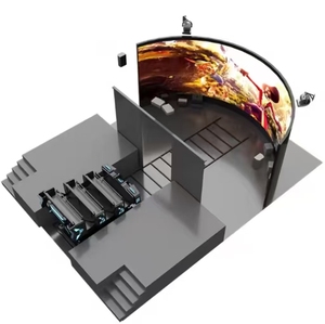 Équipement de cinéma VR 9D à écran incurvé pour parcs d'attractions, affichage 3D sans lunettes, en PVC, pour centres commerciaux - Product Image 2