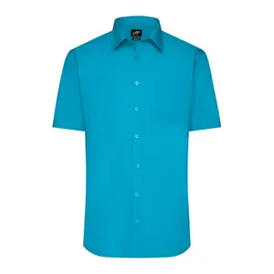 Camisa de Manga Corta para Hombre, Popelina, Mercancía Personalizada - Product Image 4