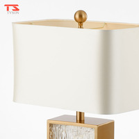 Salon italien Lit Bureau Veilleuse De Chambre Antique En Verre Lampe De Table En Cristal Moderne de Luxe Décoratif