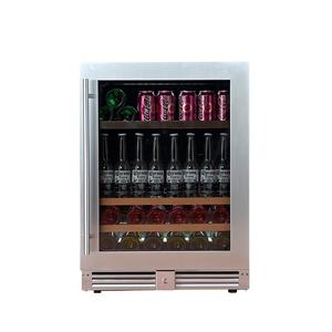 Réfrigérateur à boissons électrique en acier inoxydable de 24 pouces, 145 L, pour la maison, l'hôtel, le camping-car, utilisation multi-zones, plage de température réglable - Product Image 5