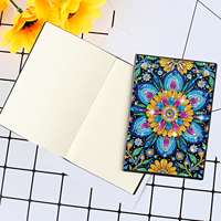 Hadiah Tahun Baru Buku Catatan Lukisan Berlian Natal Mandala Bordir Berlian Bentuk Khusus Buku Catatan A5 Buku Diary