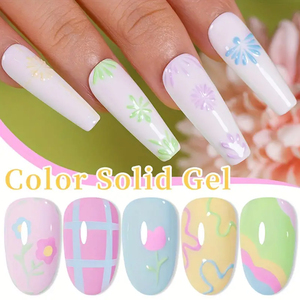 Gel Constructeur Solide Effet Gelée pour Ongles UV LED, Auto-nivelant, Faible Chaleur, Sans HEMA ni TPO, Marque Privée OEM, 5 Couleurs, Fournisseurs d'Articles pour Ongles - Product Image 6