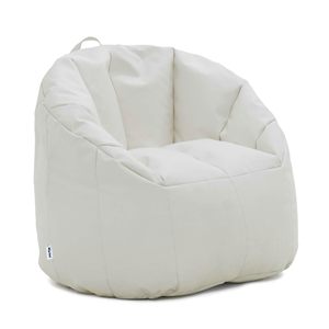 Sillón Puff para Niños, Adolescentes y Adultos, Duradero, Fácil de Limpiar, Mezcla de Nailon y Poliéster Azul Marino, Ligero, Recargable, Funda para Sillón Puff - Product Image 3