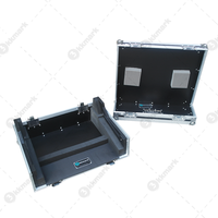 Kkmark étui de vol à double écran tactile réglable Portable pour 2 x Dell P2418HT NUC pour le mélangeur Waves LV1