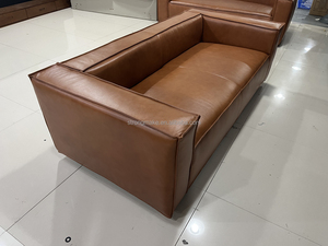 Muebles de Salón, Sofá Chesterfield Clásico de 3 Plazas en Tela y Cuero Sintético para el Hogar - Product Image 4