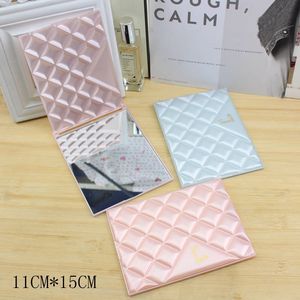 Folding Makeup <b>Mirror</b> 11cmx15cm <b>Square</b> Plastic Frame Colored Lens For Students Dormitory Touch Up - Product Image 1