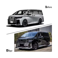 Pour 2023-2025 pour ALPHARD/VELLFIRE H3 : Amélioration du pare-chocs à fixation par boulons avec découpes pour capteurs d'aide au stationnement, Nouveau BDB, Ajustement universel