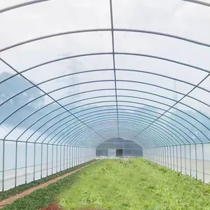 Baixo Custo Comercial Fabricação Estufa Kit Arco Filme Plástico Single-span Túnel Estufa Para Tomate