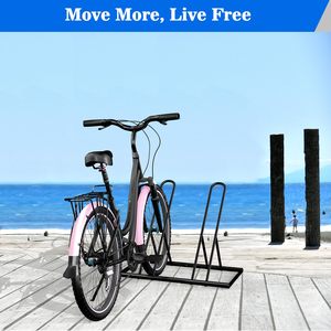 Support de stationnement pour <span class=keywords><strong>2</strong></span> vélos, support de vélo extérieur robuste pour VTT, support de vélo pour garage, support de vélo gain de place - Product Image 6