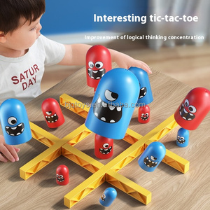 BJQ OEM Jeu de société personnalisé amusant Gobble Tic Tac Toe pour enfants, en plastique, emballage en boîte de couleur - Product Image 2