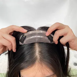 Hot Sell Mono Base Echthaar Topper für Frauen Haarausfall Indisches Remy Haar auf Lager Schiff schnell