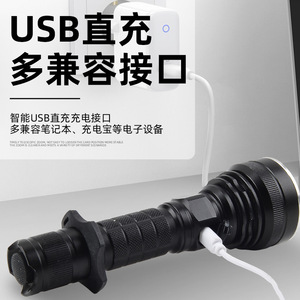 Usb <b>Rechargeable</b> <b>Flashlight</b> 18650 Led Battery Handheld Outdoor Lighting - Product Image 1