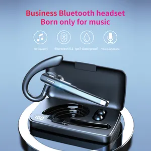 YYK-520 Oortelefoon Bluetooth 5.1 Draadloze Headset Opknoping Oorhaak Oortelefoon Waterdicht Sport Stereo Oordopjes Headset Met Microfoon
