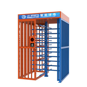 High Security Full Height Anti-Climbing Turnstiles with Facial RFID Attendance Revolving <strong>Door</strong> for Construction Site - Product Image 2
