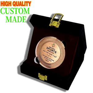 Caja de Regalo <span class=keywords><strong>con</strong></span> Juego de Medallas Personalizadas <span class=keywords><strong>con</strong></span> Baño Electrolítico en Oro/<span class=keywords><strong>Plata</strong></span>/<span class=keywords><strong>Cobre</strong></span> para Graduaciones Escolares, Competiciones, Maratones, Premios Empresariales - Product Image 3