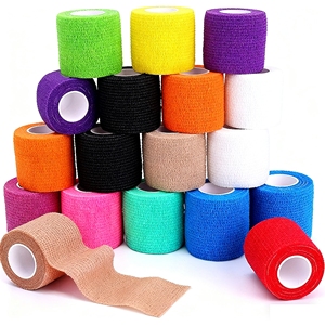 ضمادة مرنة لاصقة ذاتيًا ملونة مقاومة للماء قابلة للتمزق باليد وقابلة للتنفس - Product Image 1