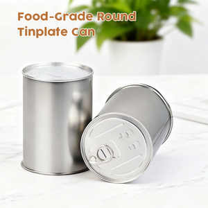 Nhà Máy Tùy Chỉnh Hàng Loạt Nhỏ Vòng Cấp Thực Phẩm Kín Tinplate Lon Thức Ăn Vật Nuôi Hàn Lon Thiếc Bao Bì Thực Phẩm Đóng Hộp Cà Phê Lon - Product Image 4