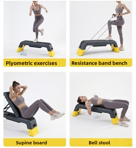 Professionnel multifonction réglable entraînement aérobie pas à pas plate-forme formateur planche extensible haltère banc <span class=keywords><strong>Fitness</strong></span> - Product Image 4