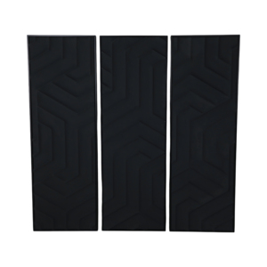 Conjunto de paneles de arte mural modernos con marco, diseño geométrico negro para decoración de sala de estar y comedor - Product Image 5