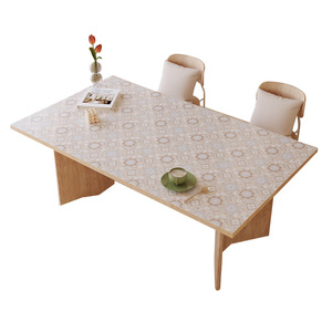 แผ่นรองโต๊ะพีวีซีพิมพ์ลายพรีเมียม รูปทรงสี่เหลี่ยมผืนผ้า ลายดอกไม้ กันน้ำ ทนความร้อน สำหรับใช้ในบ้าน - Product Image 4