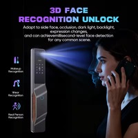 Serrure Intelligente Sans Fil Connectée Wi-Fi pour Porte d'Entrée avec Cylindre de Sécurité Biométrique Automatique et Code