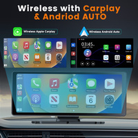 Pantalla de Navegación Portátil GPS Android Inalámbrica de 10.26 Pulgadas 4K, Cámara Grabadora Dual Giratoria Delantera/Trasera, CarPlay ZC10C, 1 Año de Garantía