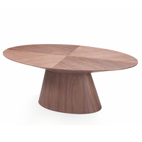 Cylindre-peint en forme de grain de Bois bureau table basse