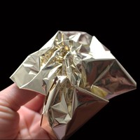Prix usine Taiwan Imitation Champagne Feuille D'argent Papier Miroir Dorure Plafond 9*9cm Décoratif Métallique Coulée Peinture