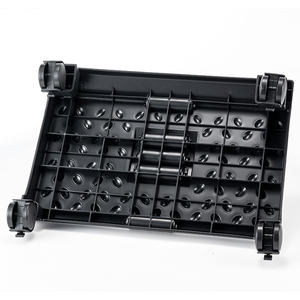 Оптовая продажа, прямоугольный пластиковый скользящий стул для ног с колесами для домашнего офиса и спальни - Product Image 3